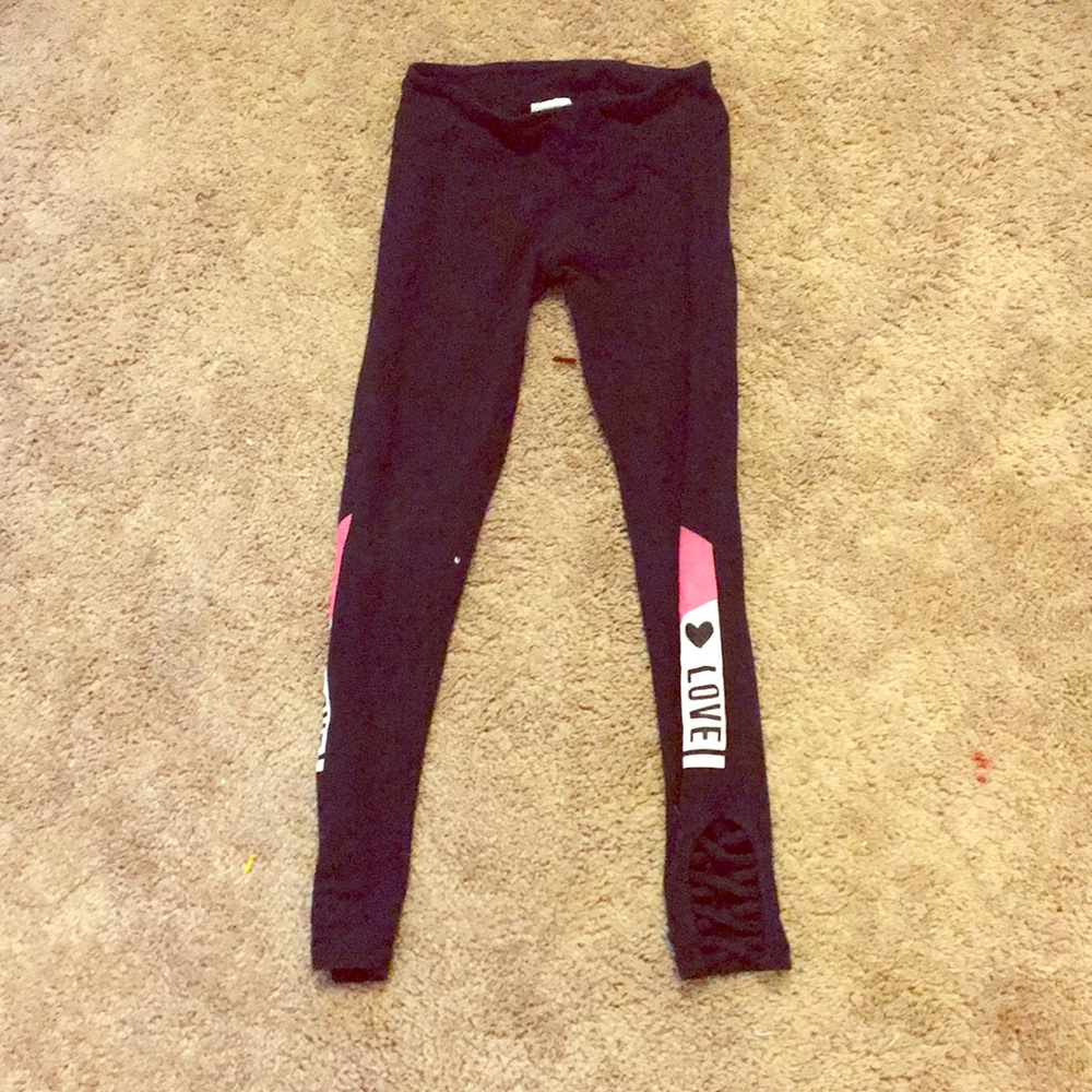 slightly worn leggings